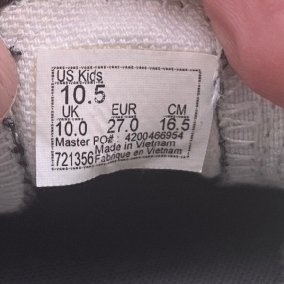 Vans Checkerboard Slip-On Kids Sneakers Black Brown Classic Cool Style 10.5 - Picture 5 of 10